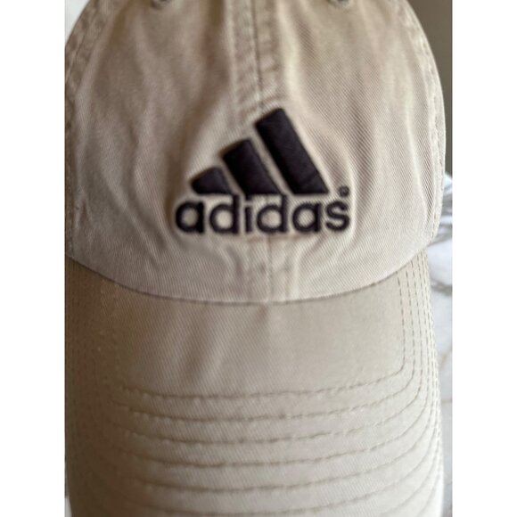 Adidas Khaki Beige Hat Cap Adjustable - Picture 2 of 4